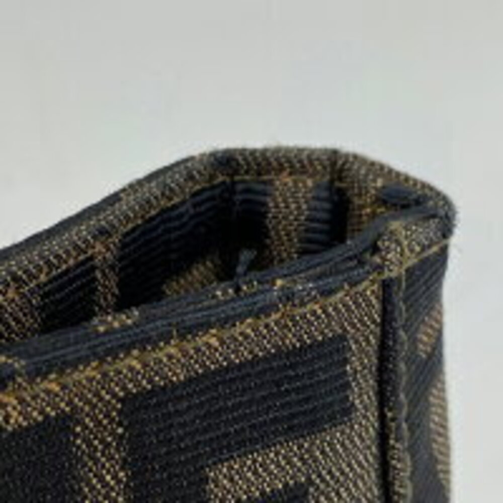Fendi Zucca handbag tote bag brown canvas - Picture 4 of 6